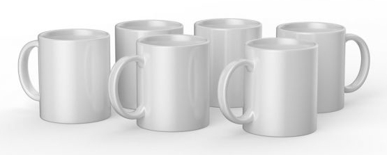 Miniatyrbild 1 av 11: Cricut Blank Kopp Vit Universal 6 styck