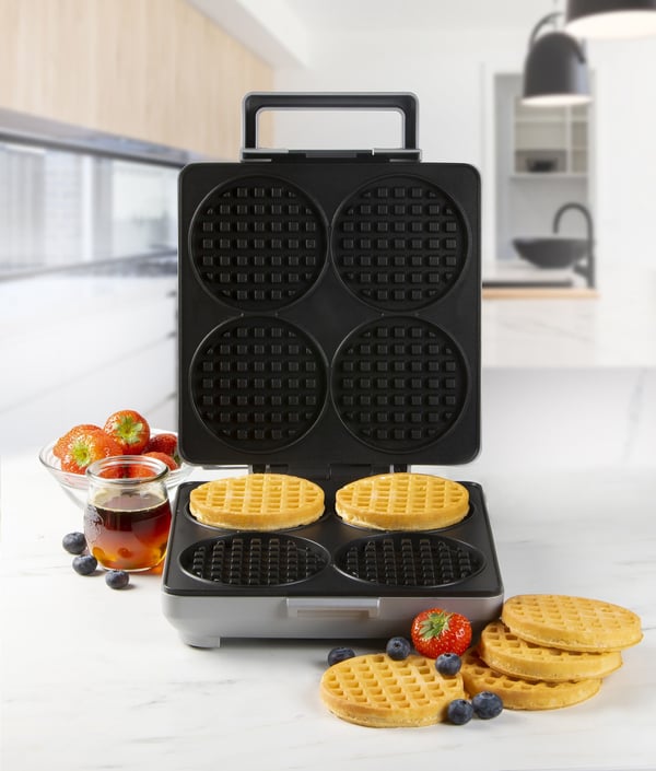 Domo DO9251W 4 vaffel/vafler 1600 W Grå