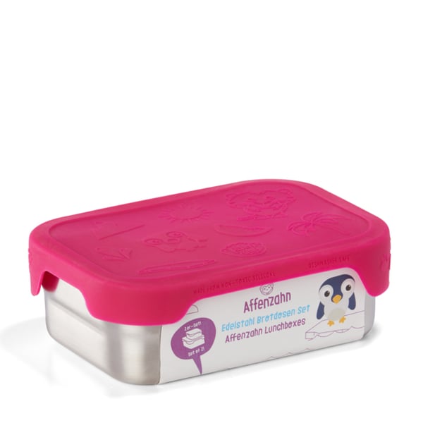 Affenzahn Owl Lunchlåda Silikon, Rostfritt stål Rosa 1 styck Affenzahn Owl Lunchlåda Silikon, Rostfritt stål Rosa 1 styck