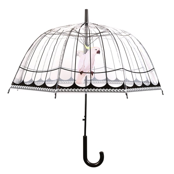 Miniatyrbillede 1 af 7: Esschert Design TP321 paraply Sort, Flerfarvet, Transparent Stål Fuld størrelse