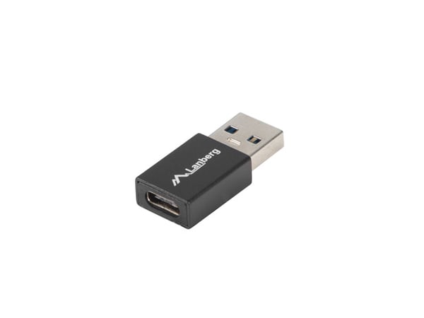 Lanberg AD-UC-UA-01 kabel kønsskifter USB 3.0 Type A USB 3.0 Type C Sort