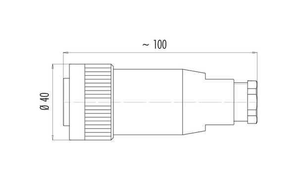 Miniatyrbillede 3 af 5: BINDER 99-0738-00-24 kabelsamler RD30