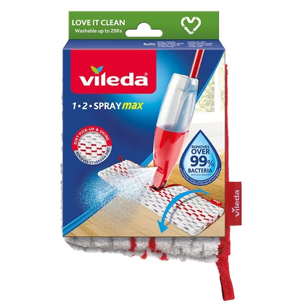 Vileda 164016 mopptillbehör Moppdyna Röd, Vit Vileda 164016 mopptillbehör Moppdyna Röd, Vit