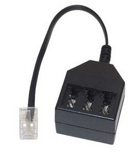 S/CONN maximum connectivity RJ11 - 3x TAE NFN telefonsplitter Sort, Transparent S/CONN maximum connectivity RJ11 - 3x TAE NFN telefonsplitter Sort, Transparent
