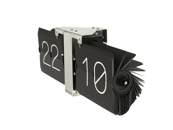 Karlsson Flip Clock No Case Mekanisk ur Rektandel Sort
