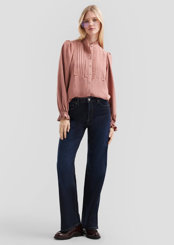 Miniatyrbillede 2 af 5: s.Oliver 2171218.4418.34 skjorte & top Bluse Langærmet Polyester