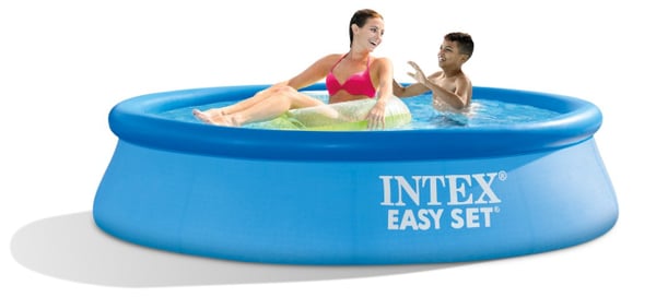 Intex 28106NP swimmingpool til over jorden Oppustelig pool Rund 1942 L Blå