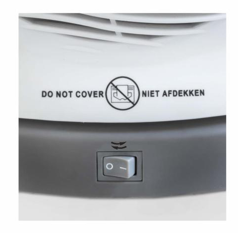 Pikkukuva 2 / 3: Euromac Ultrafan Harmaa, Valkoinen 2000 W Sähkökäyttöinen lämpötuuletin