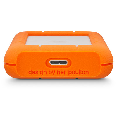 Miniatyrbillede 7 af 7: LaCie Rugged Mini ekstern harddisk 1 TB 5400 rpm 2.5" Micro-USB B 3.2 Gen 1 (3.1 Gen 1) Orange, Sølv