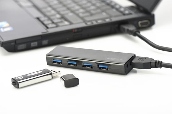 Miniatyrbild 2 av 6: Ednet 85155 gränssnittshubbar USB 3.2 Gen 1 (3.1 Gen 1) Micro-B 5000 Mbit/s Svart