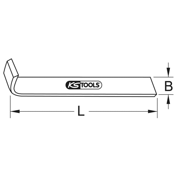 Miniatyrbillede 2 af 2: KS Tools 963.9521 håndskraber