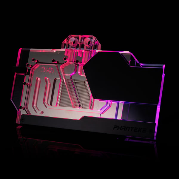 Phanteks Glacier G40 Vattenblock + bakre platta