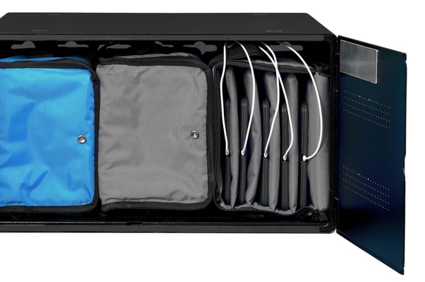 LEBA Innovation NoteBag NB2-5TAB-GREY administration af bærbar enhed - vogn & kabinet Kasse til administration af bærbar enhed Grå