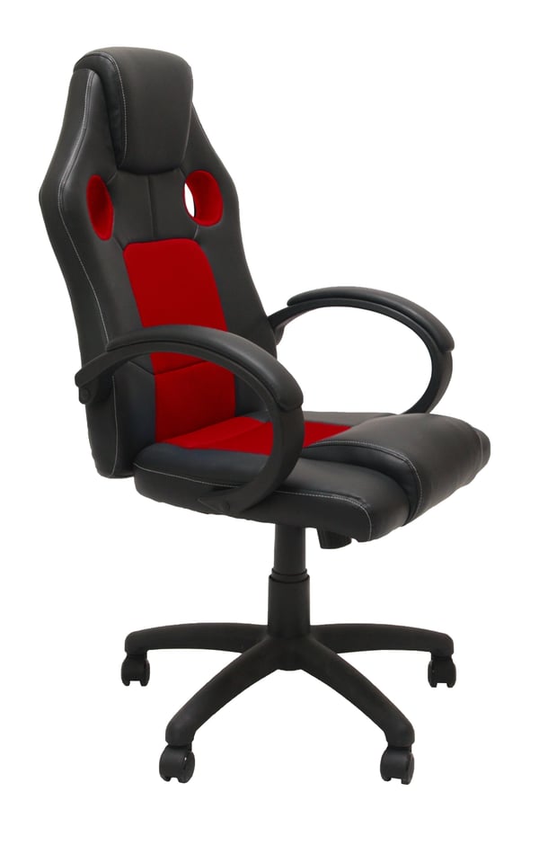 Miniatyrbillede 1 af 4: Topeshop FOTEL ENZO CZER-CZAR Computermøbel og kontorstol Polstret sæde Polstret ryglæn