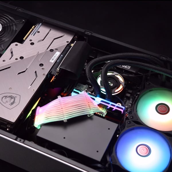 RAIJINTEK PAN SLIM Skrivbord Silver