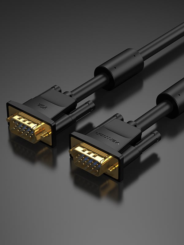 Vention DAEBH VGA-kabel 2 m VGA (D-Sub) Svart