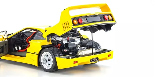 Miniatyrbillede 5 af 8: Kyosho Ferrari F40 Luksus bilmodel Formonterede 1:18