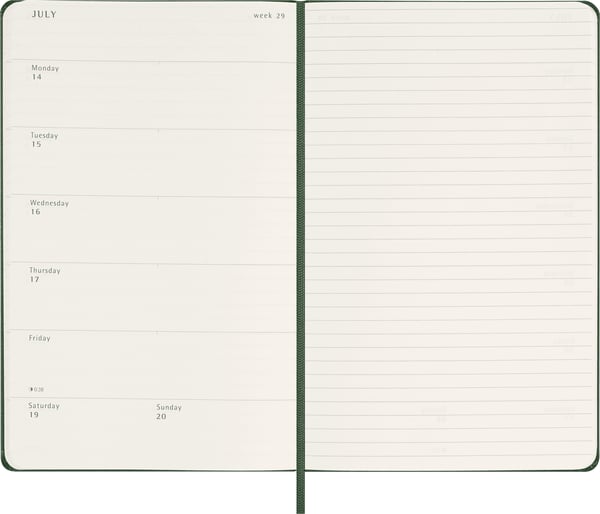 Moleskine DHK1512WN3Y25 muistikirja Vihreä