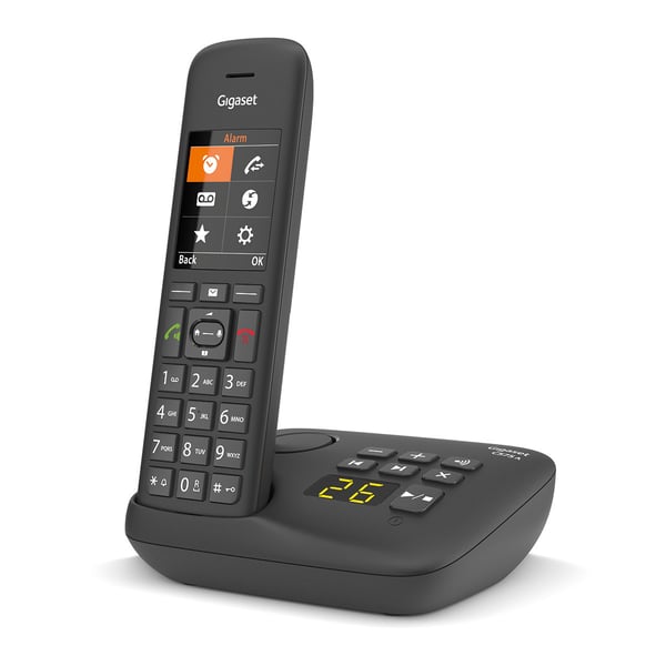 Miniatyrbild 3 av 6: Gigaset C575A Analog telefon/DECT-telefon Namn och uppringnings-ID Svart