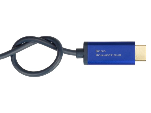 Alcasa 4860-SF010B videokabeladapter 1 m DisplayPort HDMI Blå