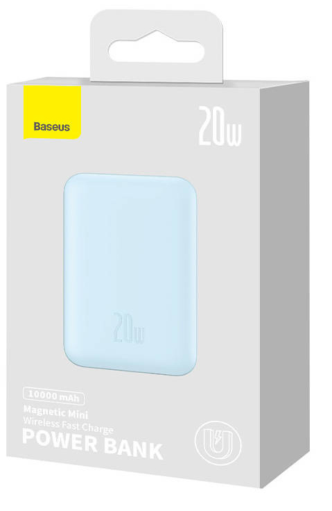 Miniatyrbillede 5 af 10: Baseus PPCX110103 powerbank Lithium polymer (LiPo) 10000 mAh Trådløs opladning Blå