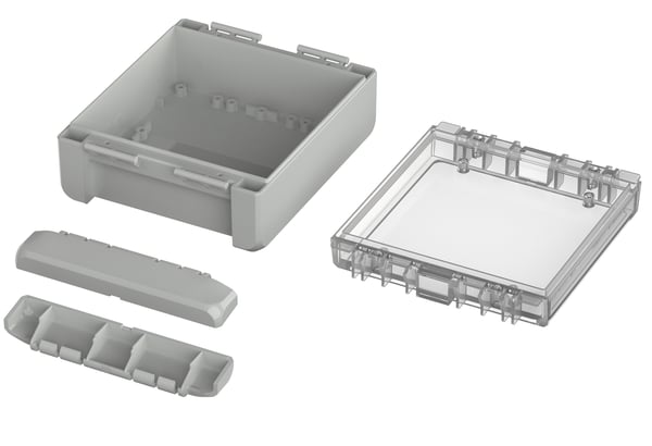 Miniatyrbillede 3 af 3: Bopla B 141306 PC-V0-G 7035 elektrisk skab IP66, IP68