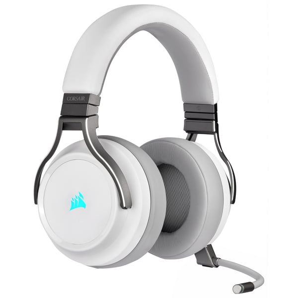 Corsair Virtuoso RGB Kuulokkeet Langallinen & langaton Pääpanta Pelaaminen USB A-tyyppi Valkoinen