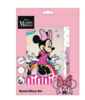 Undercover Minnie Mouse blok og notesblok Flerfarvet