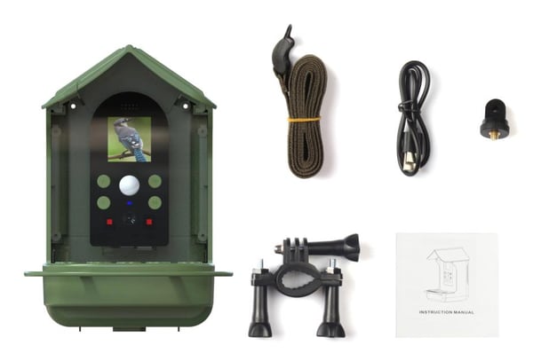 Denver BFC-1200 fugle foderautomat Grøn Plast, Metal Hængende