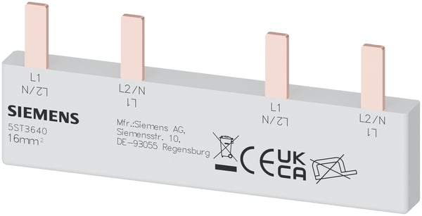 Miniatyrbillede 1 af 2: Siemens 5ST3640 samleskinnekomponent og tilbehør Grå 3 1 stk