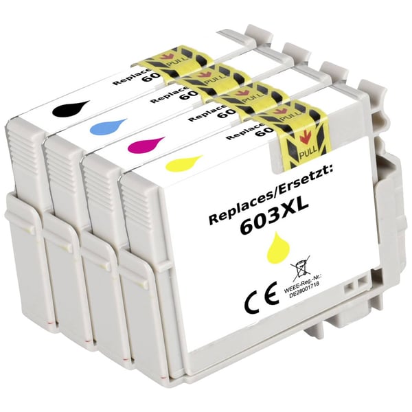 Renkforce RF-5655902 blækpatron 4 stk Kompatibel Sort, Blå, Magenta, Gul