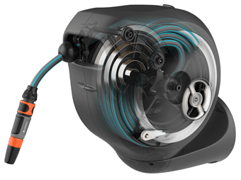Gardena Väggslangbox RollUp S, 15 m, vit
