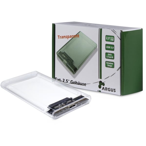 Miniatyrbillede 1 af 4: Inter-Tech GD-25000 HDD kabinet Transparent 2.5"