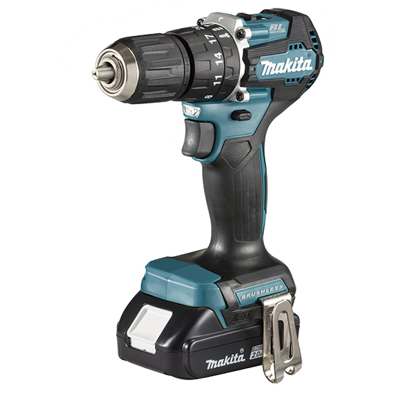Miniatyrbillede 1 af 2: Makita DHP487RAJ bor 25500 rpm Nøglefri Sort, Turkis