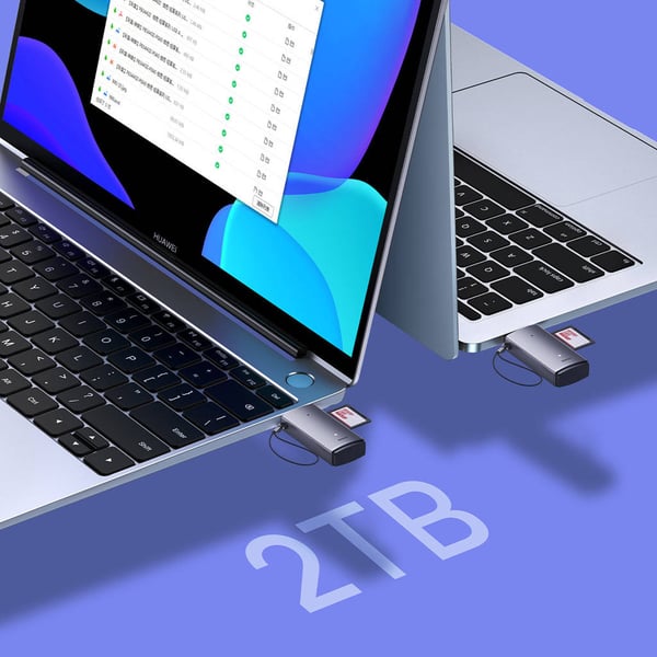 Baseus BS-OH069 kortinlukija USB 3.0 Type-A/Type-C Harmaa