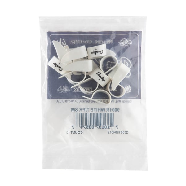 Dunlop Manufacturing 9001R guitar plektre 12 stk Plast Hvid