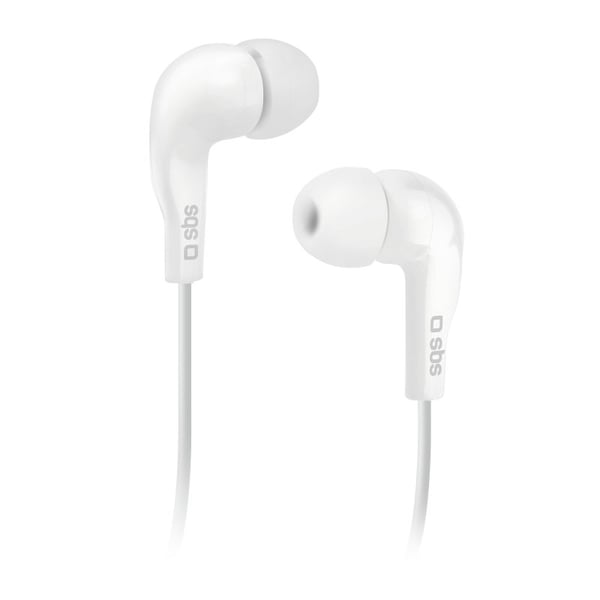 SBS TEINEARWL hörlur och headset Kabel I öra Samtal/musik Vit