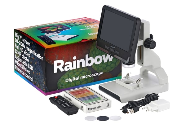 Miniatyrbillede 7 af 14: Levenhuk Rainbow DM700 LCD 200x Digitalt mikroskop