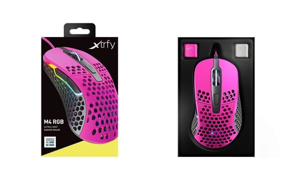 Miniatyrbillede 3 af 22: CHERRY XTRFY M4 RGB mus Spil Højre hånd USB Type-A Optisk 16000 dpi