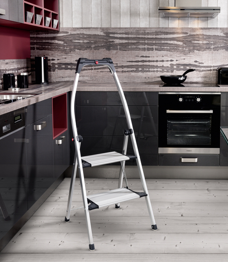 Hailo LivingStep Comfort Plus Trappstege Aluminium, Svart