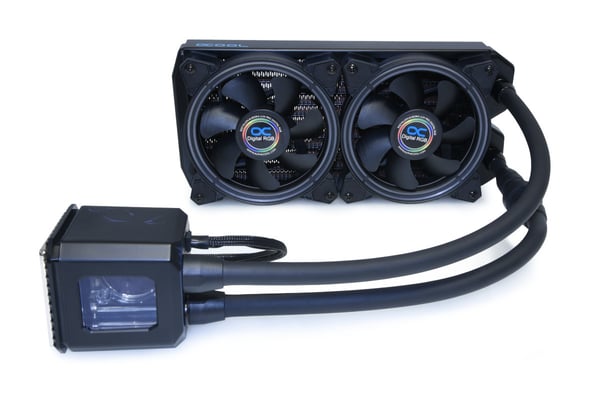 Alphacool Eisbaer Aurora 240 Suoritin All-in-one-nesteenjäähdytin 12 cm Musta 1 kpl