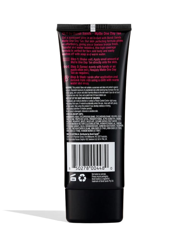 Miniatyrbillede 2 af 3: Bondi Sands GLO Matte One Day Tan 100 ml