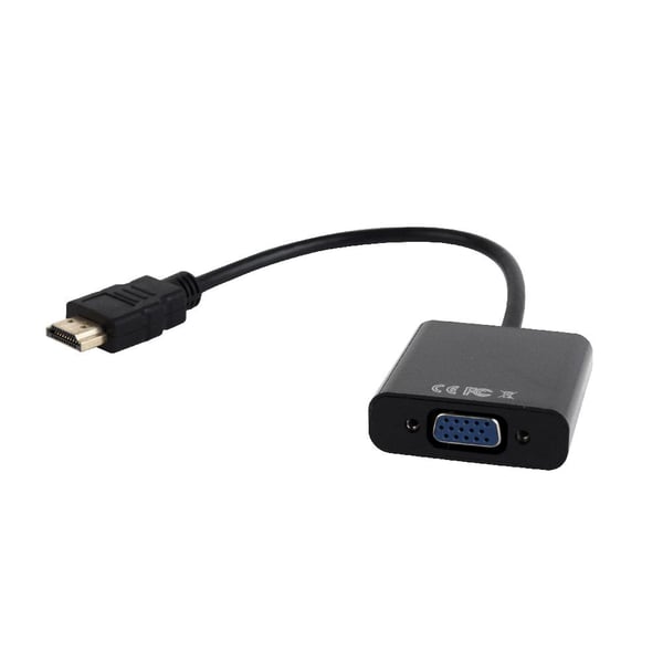 Miniatyrbild 1 av 6: Gembird A-HDMI-VGA-03 videokabeladapter 0,15 m HDMI Typ A (standard) VGA (D-Sub) Svart