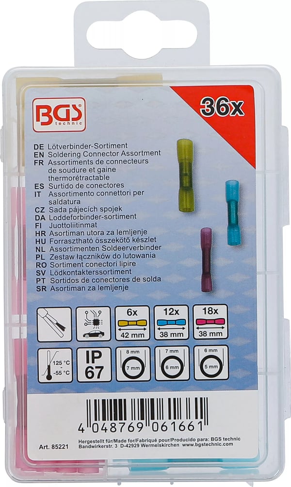 Miniatyrbild 6 av 6: BGS technic Soldering Connector Assortment