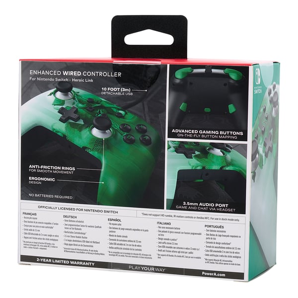 Miniatyrbillede 12 af 13: PowerA 1516984-01 spil-controller Grøn, Hvid USB Gamepad Analog Nintendo Switch