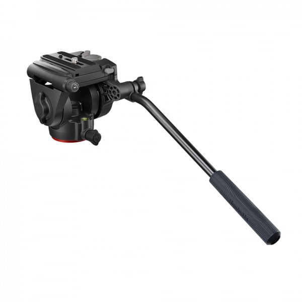 Miniatyrbild 3 av 7: Manfrotto 500X Fluid Head stativhuvuden Svart Aluminium, Teknopolymer 1/4, 3/8" Vätska