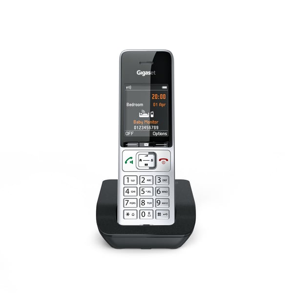 Gigaset COMFORT 500 DECT telefon Nummervisning Sort, Sølv