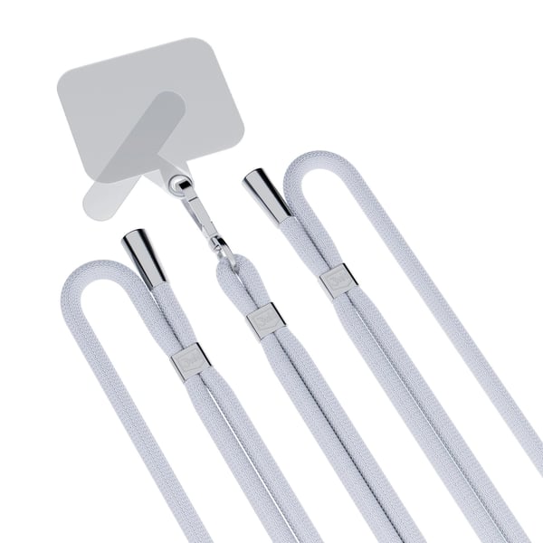 Miniatyrbillede 6 af 13: 3MK EasyClip strop Mobiltelefon Nylon, Zink Grå, Sølv