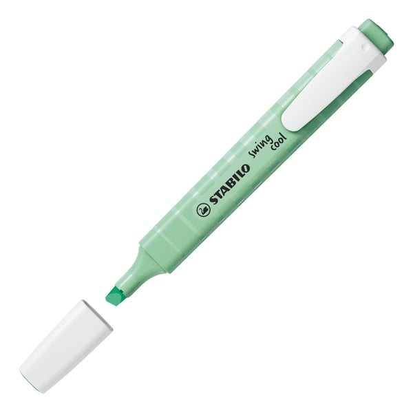 Miniatyrbillede 2 af 8: STABILO swing cool Pastel speedmarker 1 stk Mejselspids Mint