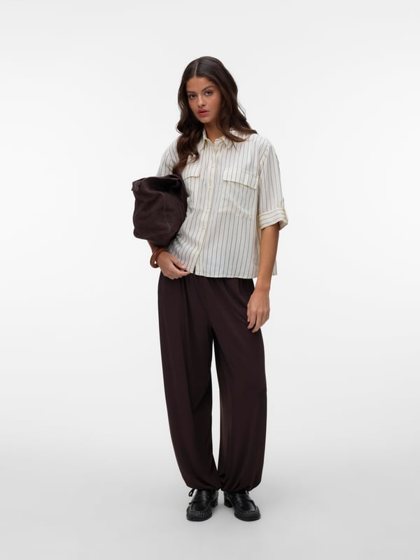 Vero Moda AWRYDER Shirt Skjorte Krave til smokingskjorte 3/4 ærme